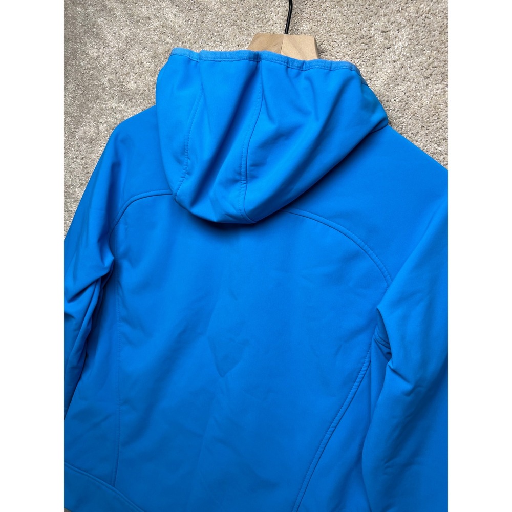 New Balance Women's Blue Softshell Hooded Jacket Fleece‎ Lined Size M - Picture 13 of 15
